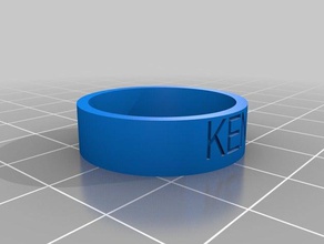 ken 125 customized ring rings 3d print model - Mito3D