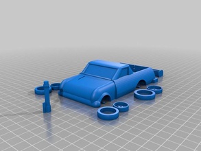 mini-el camino mad-max-Auto - Spielzeug Spiele angepasst 3d print model - Mito3D