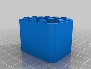 aaa Pil tutucu pil 12 kaplar özelleştirilmiş 3d print model - Mito3D