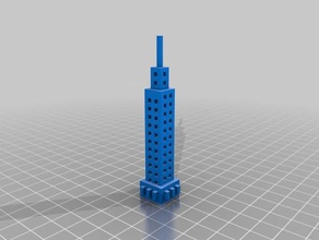 minecraft empire state building 3d printing 3d print model - Mito3D