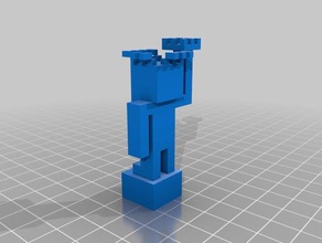 minecraft estátua da liberdade 3d impressão 3d print model - Mito3D