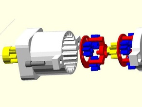 nema 11 planetary gear box parametric stackable 3d printer parts gearbox 3d print model - Mito3D