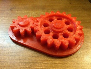 avas gear toy 1 mechanical toys big gears customized customizer demo meshing 3d print model - Mito3D
