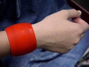 personnalisables large bracelet manchette les bracelets le customizer de la mode bijoux 3d print model - Mito3D