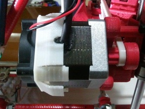 nema17 snapfit 40x40 de montaje del ventilador prusa 3d la impresora accesorios ecksbot reprap snap fit paso a 3d print model - Mito3D