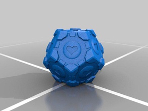 companion dodecahedron models aperture portal 3d print model - Mito3D