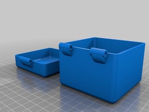 box hinge containers 3d print model - Mito3D