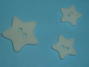 star shaped button accessories parametric 3d print model - Mito3D