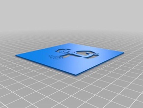 vault boy pochoir art outils personnalisé 3d print model - Mito3D