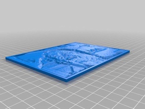 litho encadré 2 d art personnalisé 3d print model - Mito3D