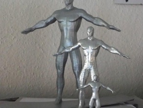 silver surfer people 3d print model - Mito3D