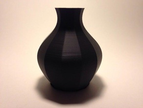 12 e verso bezier vaso recipientes personalizado facetada poligonal 3d print model - Mito3D