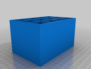 meine individuelle anpassbare mini-Schubladen 3x12 tool Inhaber Boxen 3d print model - Mito3D