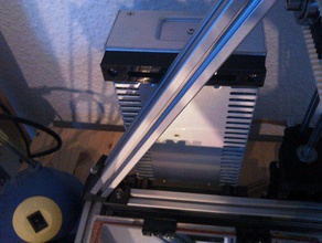 led power supply mounting brackets mendelmax 3d printer accessories freecad v12 holder skeleton 3d print model - Mito3D