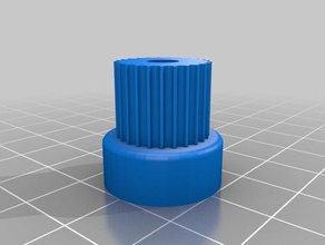 my customized parametric pulley gt2 25 tooth paste extruder 3d printer parts 3d print model - Mito3D