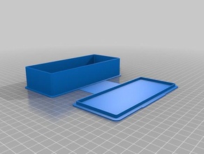 mi personalizados caso rectangular contenedores 3d print model - Mito3D