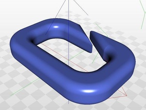 enganche de la cadena joyería La impresión en 3d enlace thekoalafarm 3d print model - Mito3D