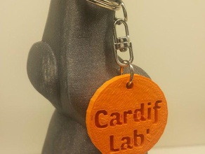 cardif lab trousseau de clés des signes logos 3d print model - Mito3D