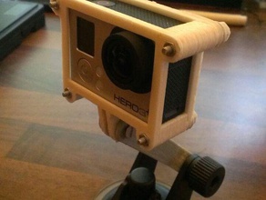 gopro hero3hero3 caso+ v10 la fotocamera hero 3 plus 3d print model - Mito3D
