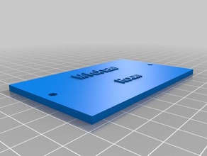 my customized plate accessories 3d print model - Mito3D