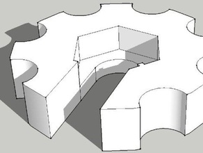 m4 écrou du pignon de la pac 3d l'imprimante accessoires 3d print model - Mito3D