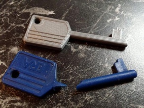 era-Schlüssel Elektro-Verteiler-ära schl&uumlssel f&uumlr elektroverteiler - Ersatz Teile 3d print model - Mito3D