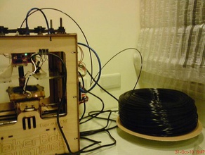 sehr Billig filament Plattenspieler andere Flachbett-Spindel spool 3d print model - Mito3D