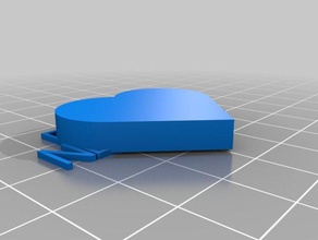 özelleştirilmiş kalp mesajım 3d print model - Mito3D