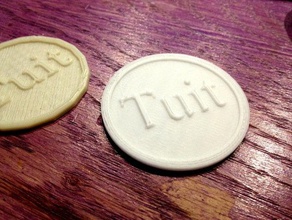 rounder tuit keychains 3d print model - Mito3D