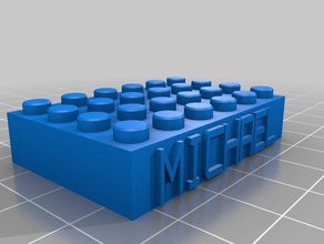 my lego block construction toys customized 3d print model - Mito3D