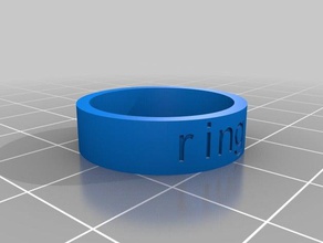 ring 9 rings customized 3d print model - Mito3D