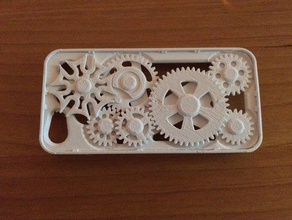 thinner iphone 5 gear case geneva mechanism mobile 3d print model - Mito3D