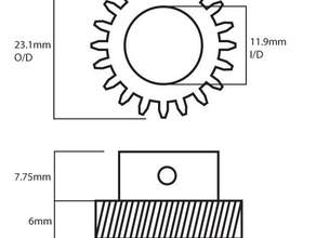 helical gear 3d printer parts cog cogwheel 3d print model - Mito3D