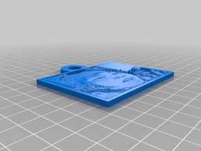 cai de cogumelo 2d a arte personalizado 3d print model - Mito3D