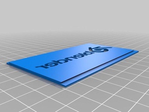 logo business card frame organization 3d print model - Mito3D