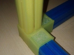 mbeam corner bracket 3d printer parts openscad 3d print model - Mito3D