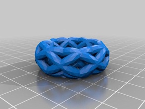 default braided ring fashion customized 3d print model - Mito3D