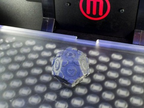 companheiro dodecaedro achatado adereços o diafragma portal 3d print model - Mito3D