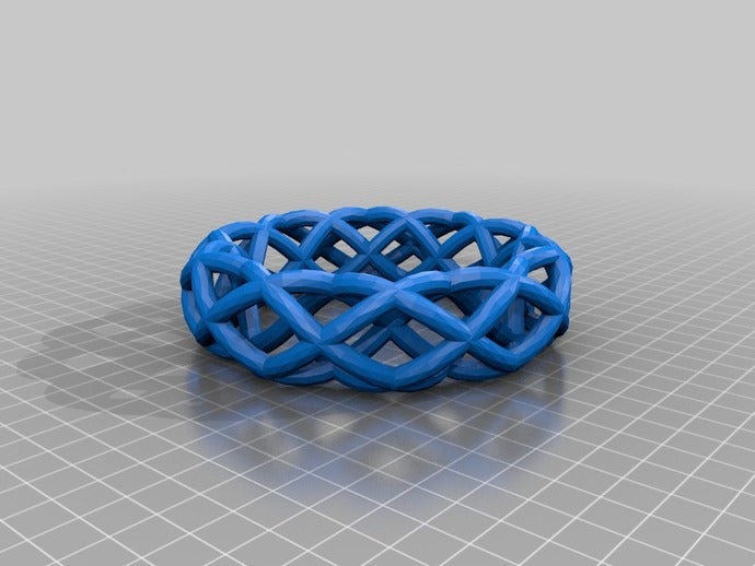 custom braided bracelet fashion customized 3D print model - Mito3D