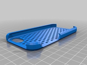 bleu à pois pour iphone 5 case robuste mobile personnalisé 3d print model - Mito3D