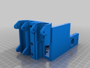 direct i3 carriage collaborative wade remix 3d printer extruders 3d print model - Mito3D