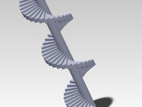 spiral stair case household staircase 3d print model - Mito3D
