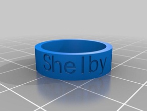 shelby cobra les anneaux personnalisé 3d print model - Mito3D