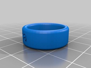 round edge sc1 rings customized 3d print model - Mito3D