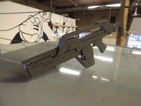 m41a pulse rifle props alien aliens gun marines sci-fi space 3d print model - Mito3D