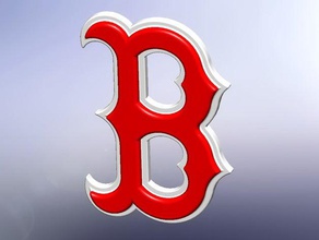 boston signos logotipos béisbol 3d print model - Mito3D