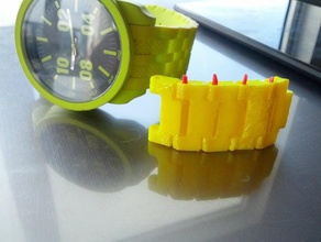watch links 175mm filament pins accessories watchband band wristwatch wrist 3d print model - Mito3D
