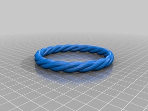 custom twisted bracelet fashion customized 3d print model - Mito3D