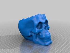 3d scanned skull hollow top scans replicas container halloween trick-or-treat 3d print model - Mito3D