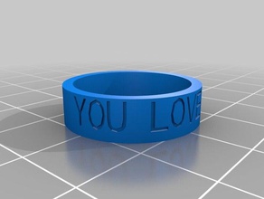 you love poon 9 rings customized 3d print model - Mito3D